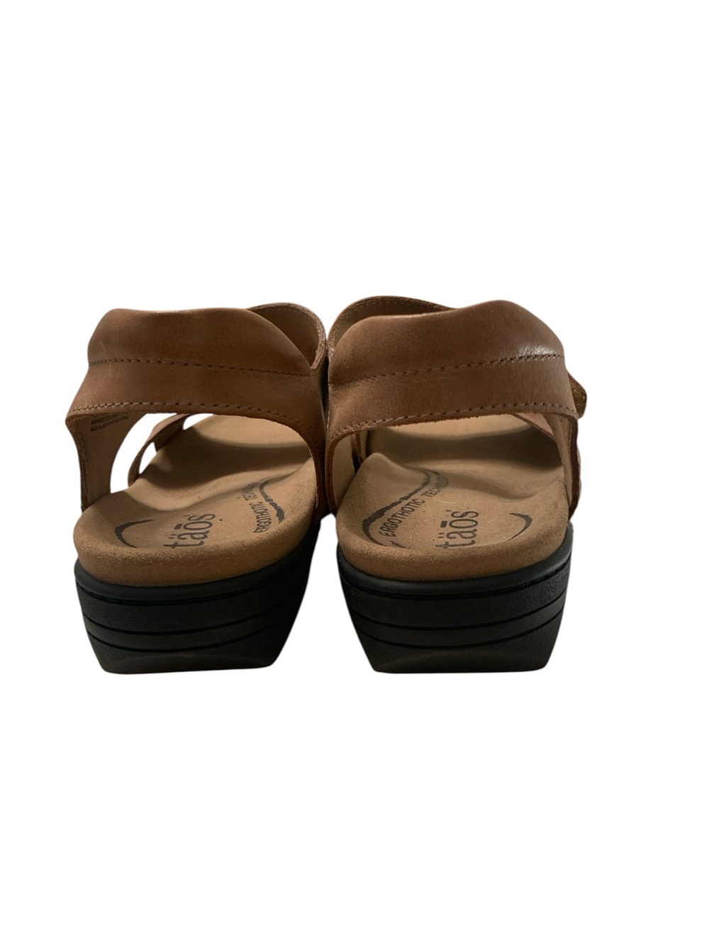 Taos Serene Carmel Leather Hook/Loop Sandals Sz 10 - Picture 4 of 9